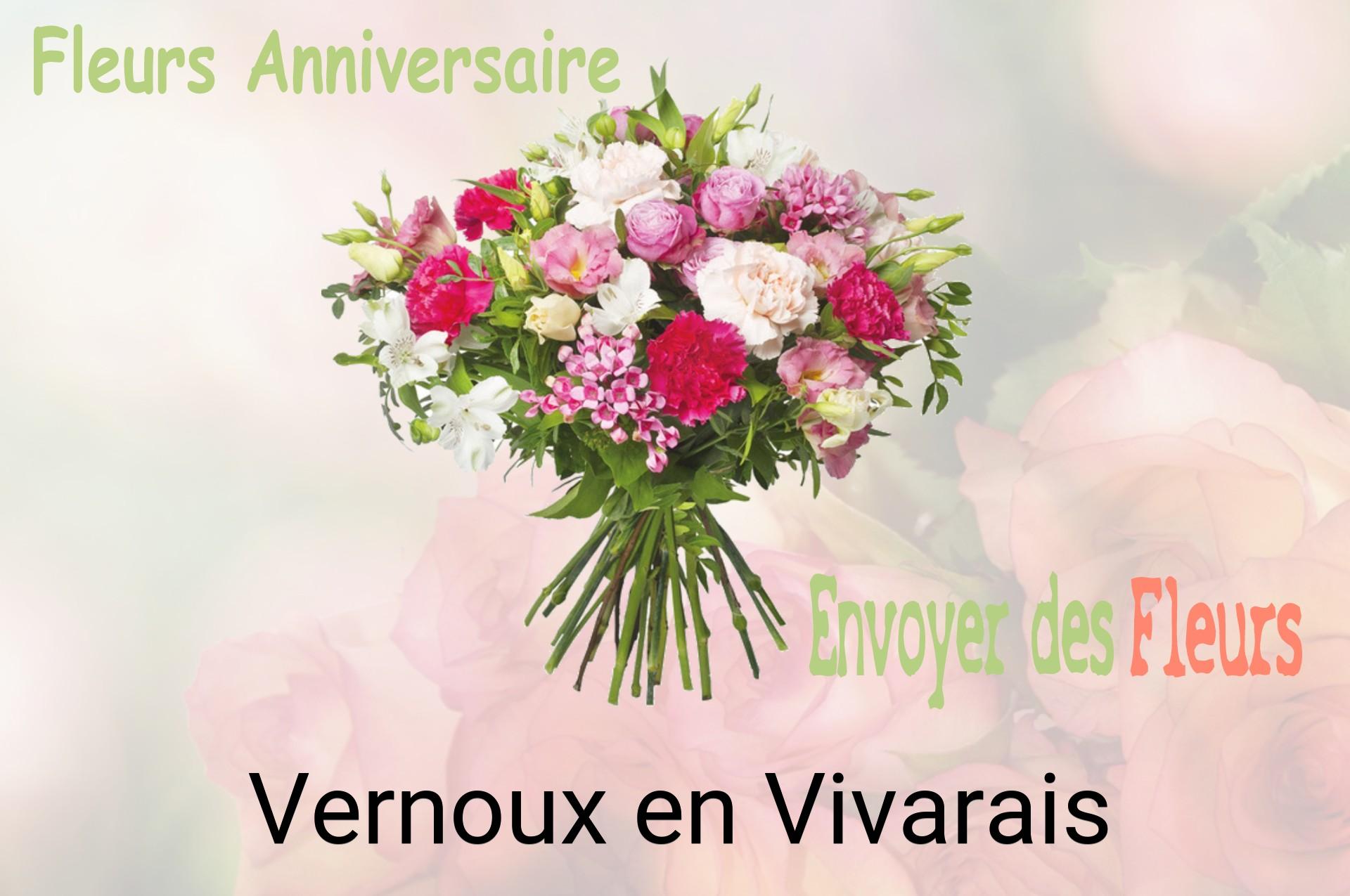 Bouquet de fleurs d’anniversaire livré à Vernoux-en-Vivarais